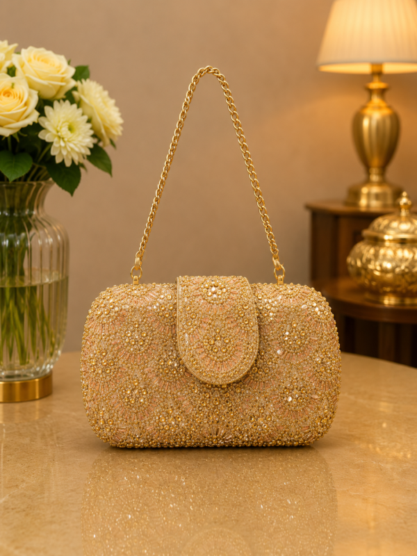 Crystal Clutch Golden