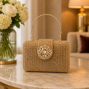 Crystal Clutch Rose Gold