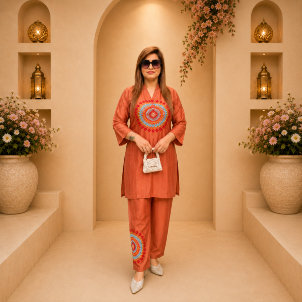 Sunset Mandala Designer Co-ord Set