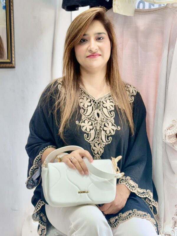 Luxury Ivory Crossbody Bag