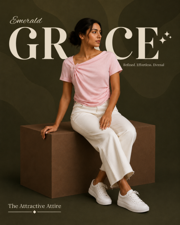 Grace Gathered One Shoulder Top - Baby Pink