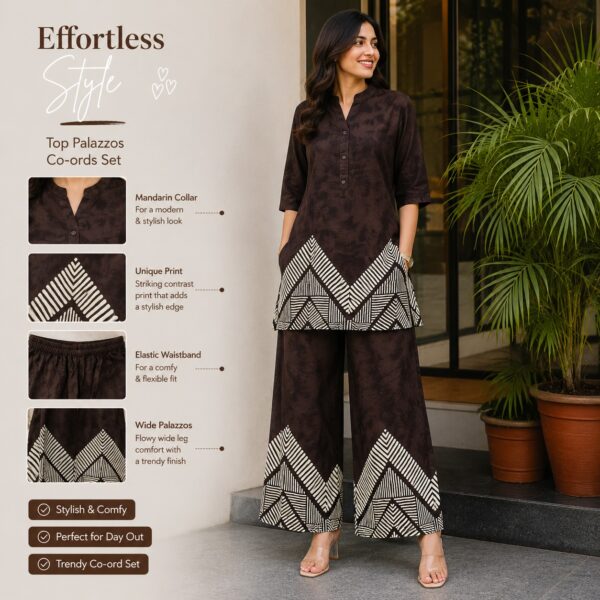 Effortless Style Top Palazzo Co-ords Set