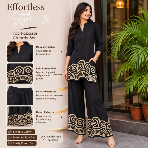 Effortless Style Top Palazzo Co-ords Set
