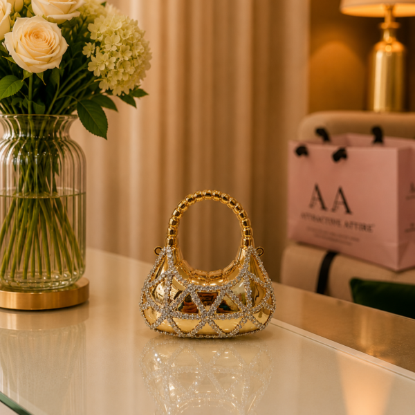 Diamond Metallic Sling Bag