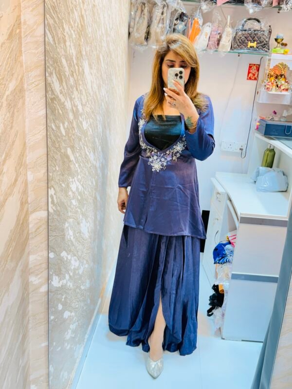 Indowestern Cordset with Skirt