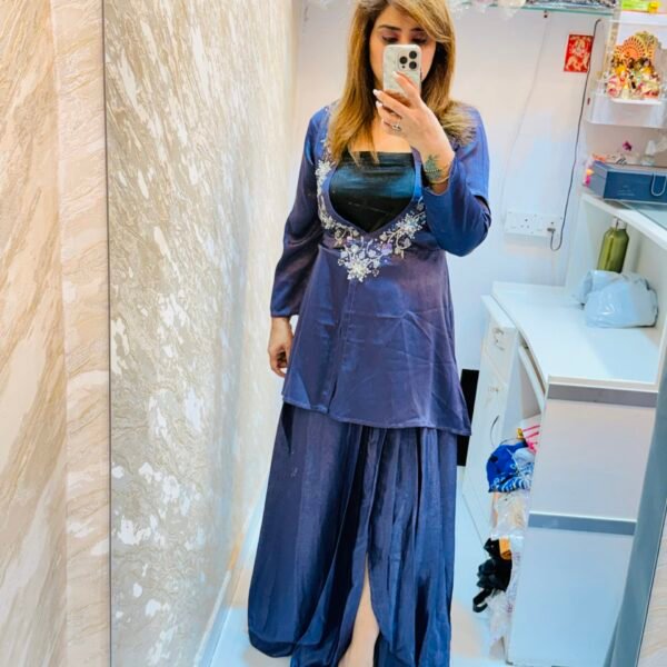 Indowestern Cordset with Skirt