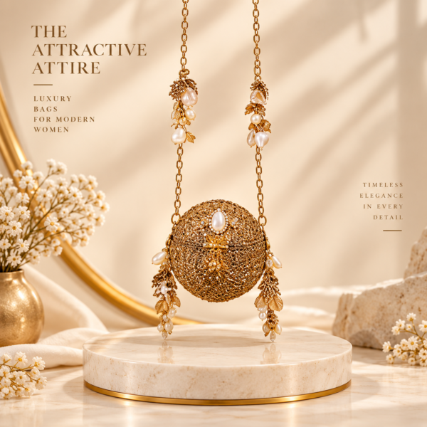 Golden Moonlight Crystal Bag