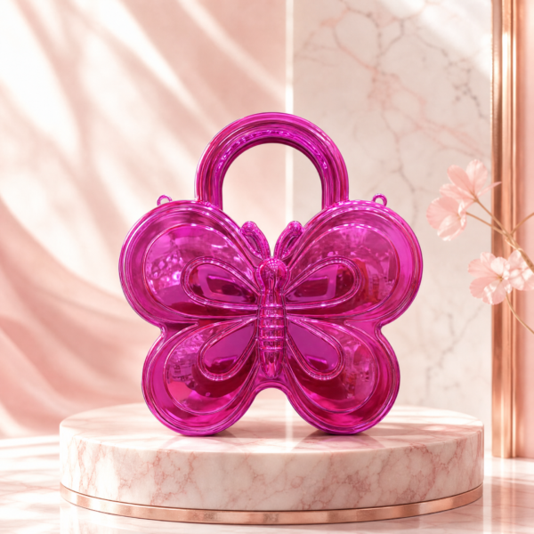Pink Butterfly Handbag