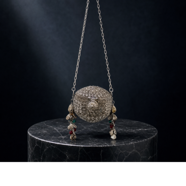 Silver Moonlight Crystal Bag