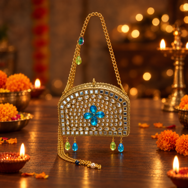 Blue Gem Clutch